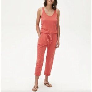 NWOT -Flawed- Michael Stars "Theo" Coral Jumpsuit Cotton Modal Blend Sz. M